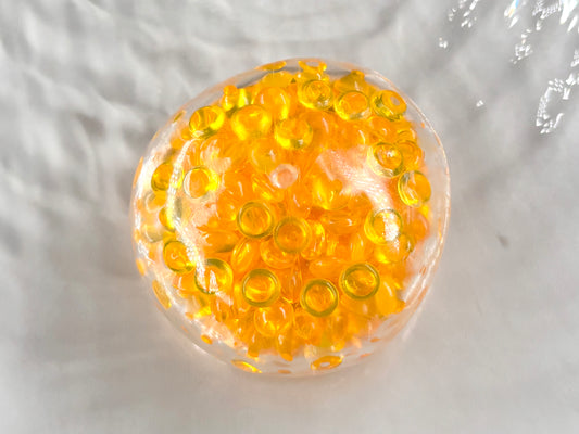 Squeezie "Fishbowl beads orange" / Anti Stress Knetbälle