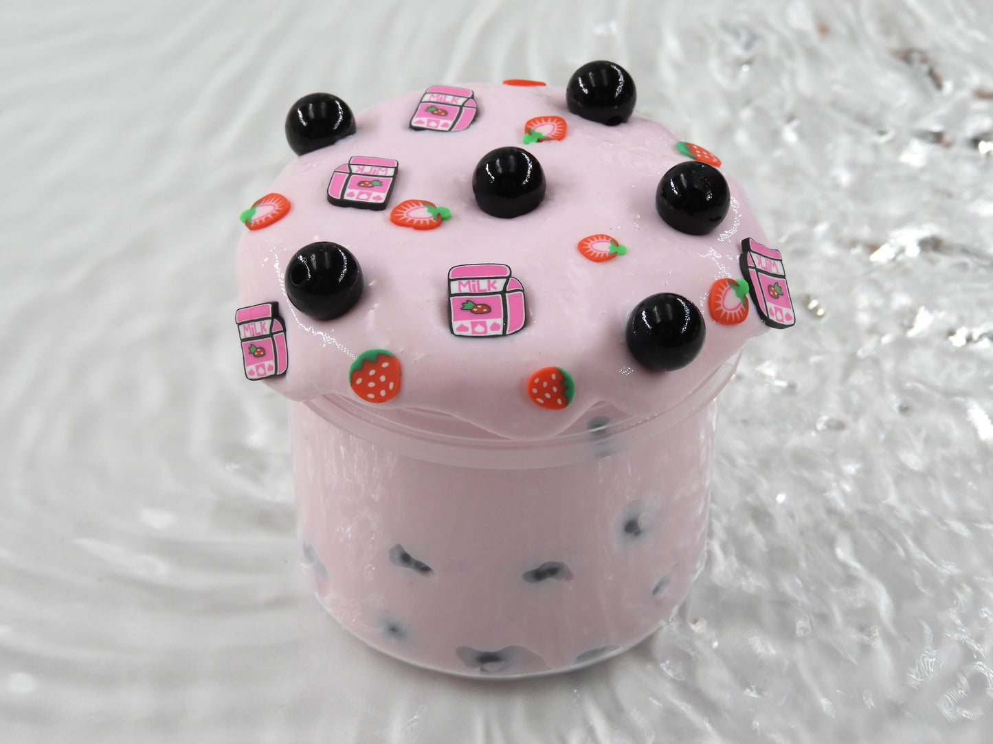 Slime "Strawberry Milk Boba"