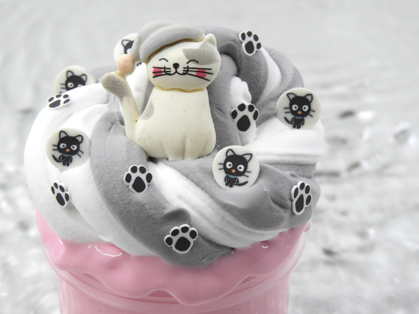 DIY Clay Slime "Cold Cat Frappo" 