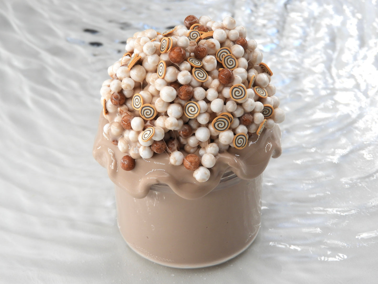 Slime "Sugared cinnamon rolls"