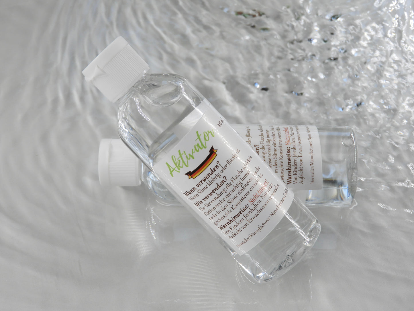 Aktivator Flasche gegen klebrigen Slime