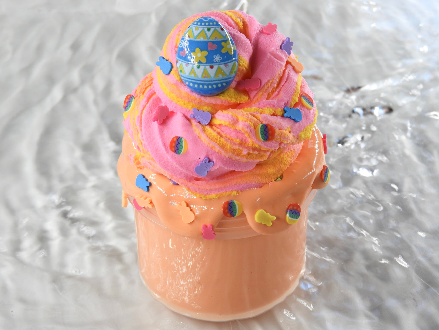 DIY Clay Slime "Easter milkshake"