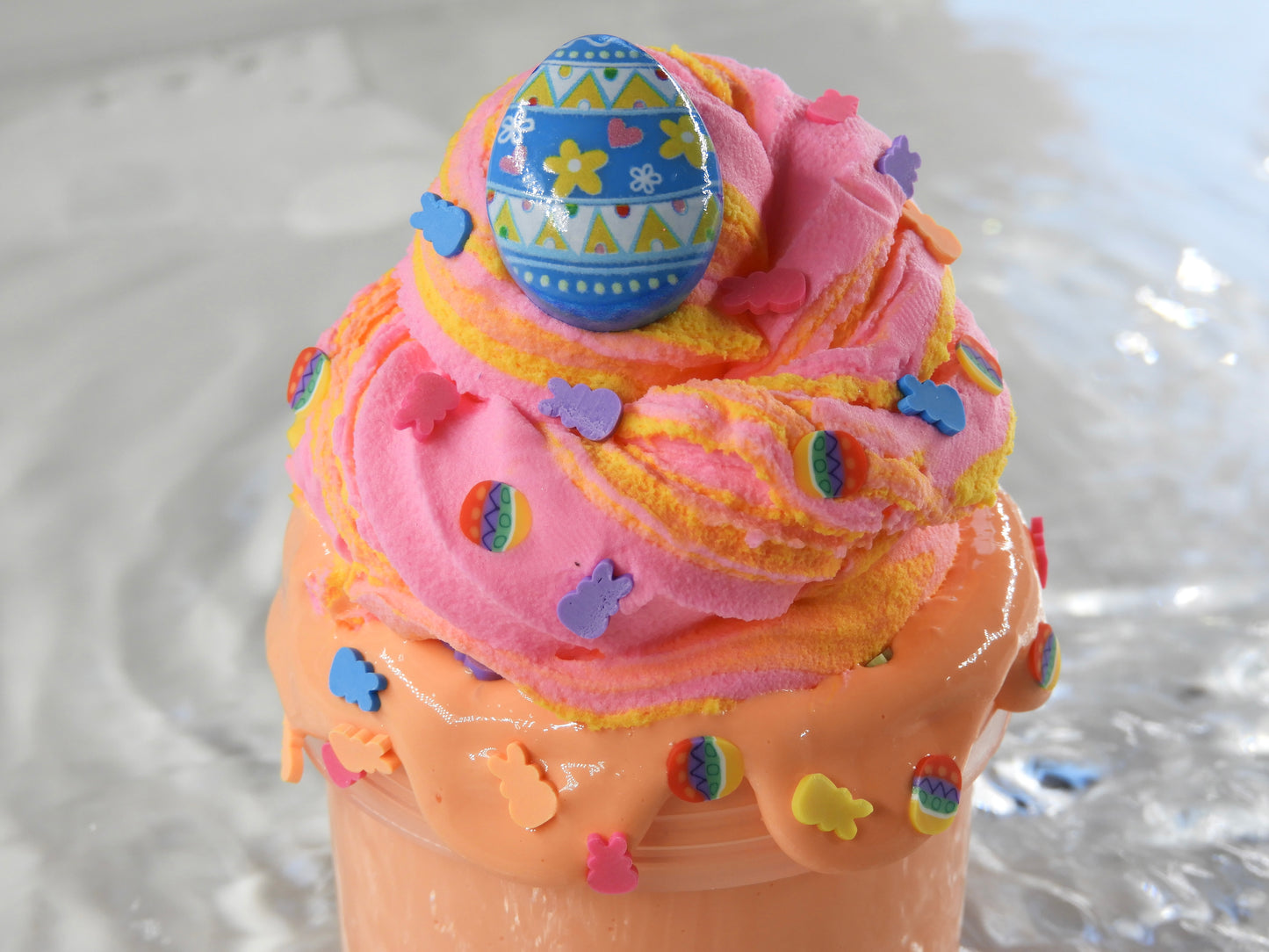 DIY Clay Slime "Easter milkshake"