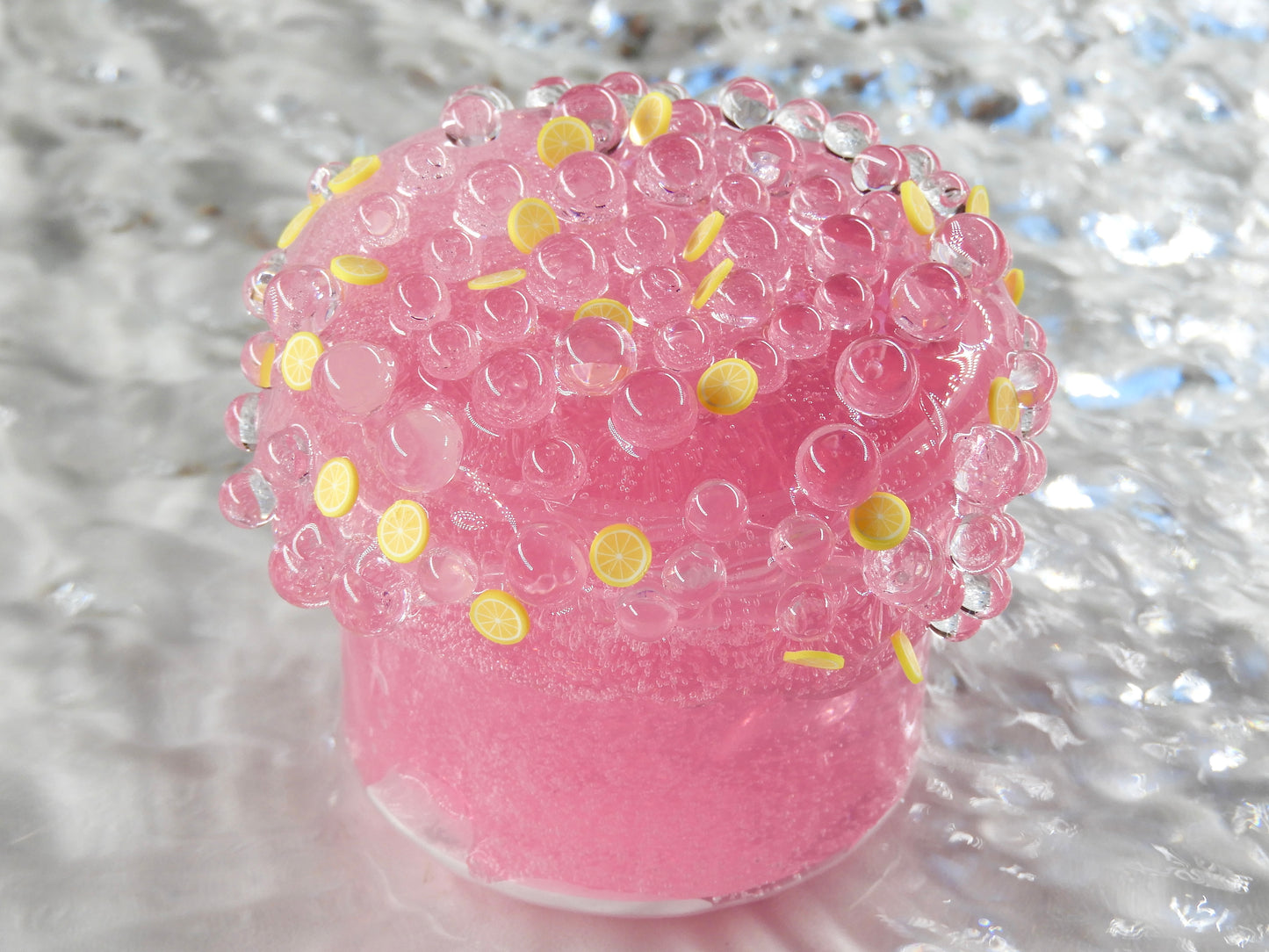 Slime "Pink lemonade Pearls"