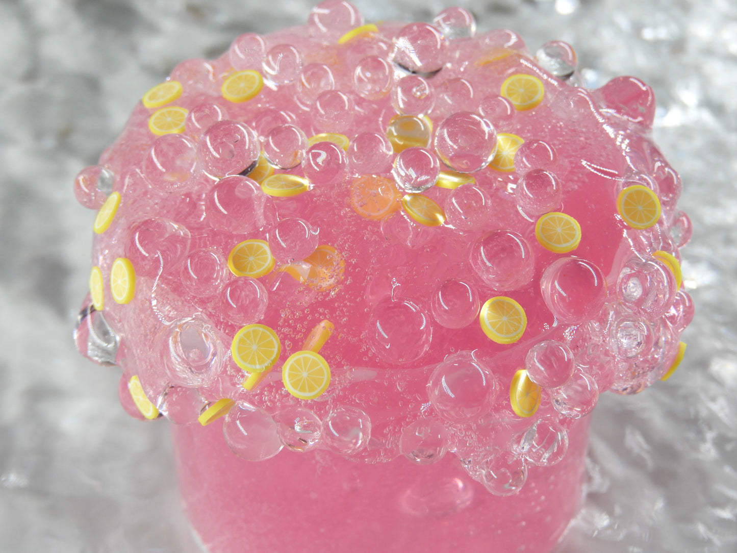 Slime "Pink lemonade Pearls"