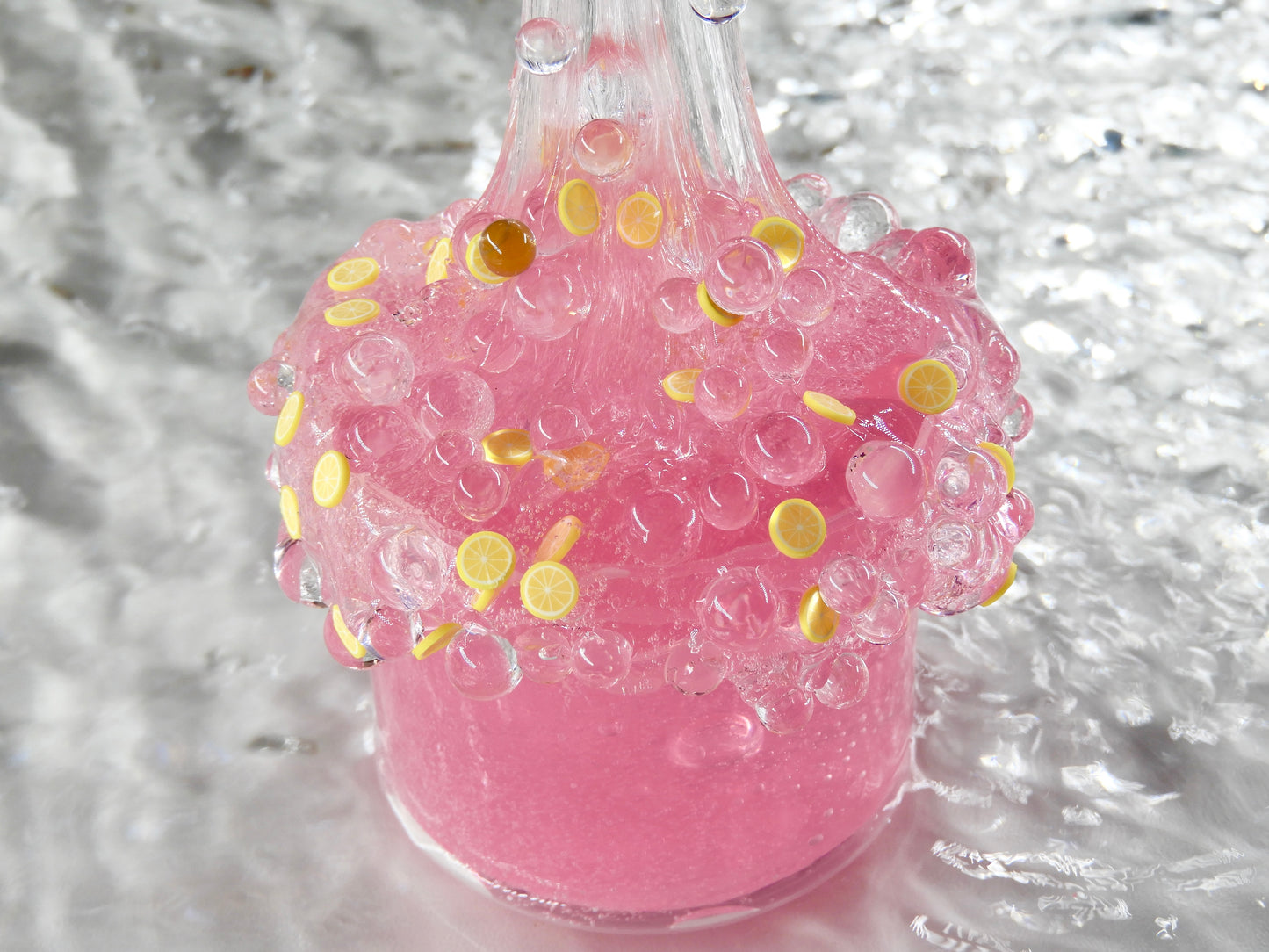 Slime "Pink lemonade Pearls"
