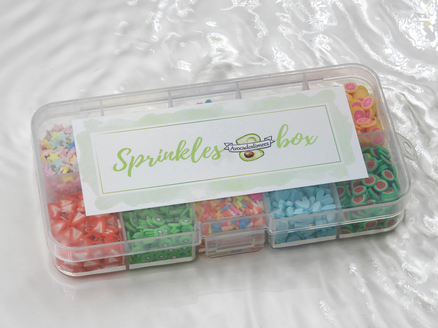 Sprinkles box "colorful" for decorating